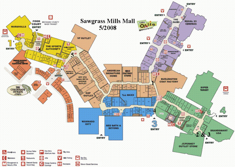 SawgrassMillsColonnadeOutletsSigns